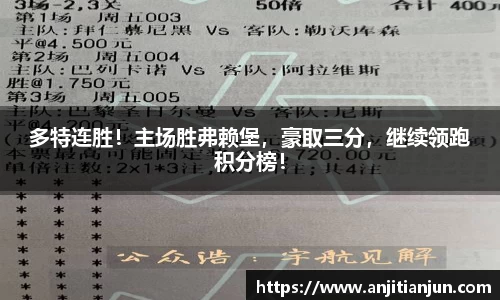 多特连胜！主场胜弗赖堡，豪取三分，继续领跑积分榜！
